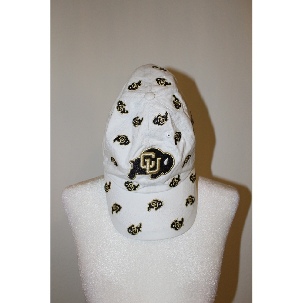 '47 Brand Colorado Buffaloes Women's White All Over Embroidered Logo Hat Cap NWT